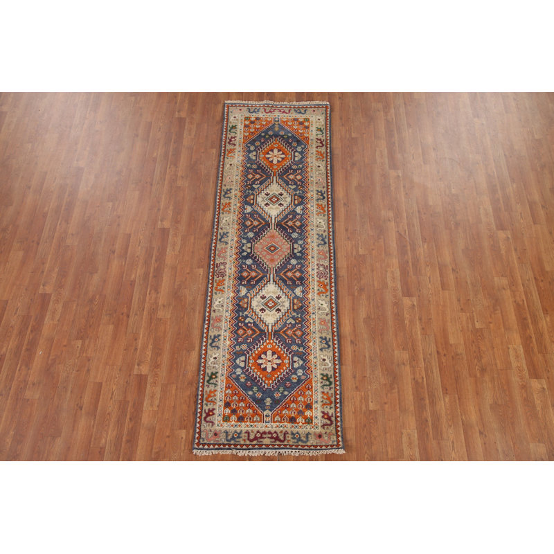 Tapis de couloir bleu 3x8