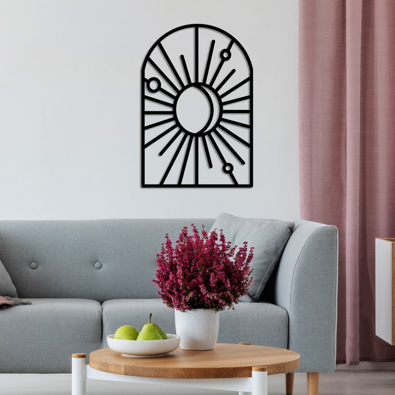 Accessoire mural décoratif en métal, H 18,50 po x l 27,60 po x P 0,80 po