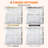 68-72 in. W x 76 in. H Double Sliding Frameless Shower Door in Chrome with 5/16 in.（8mm）Clear Tempered Glass-124901524