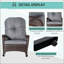 Chaise berçante d'extérieur en osier Outsunny