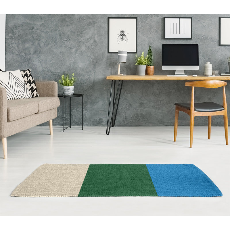 Striped Indoor Rug, Rectangle 7' x 5'