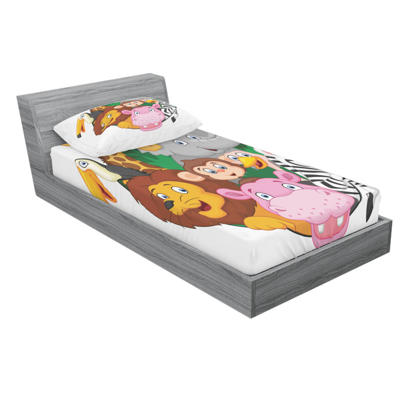 Microfiber Sheet Set, Twin Sheet Set with Fitted Sheet