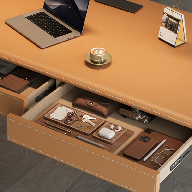 Bureau exquis de style rétro, H 29,52 po x l 70,86 po x P 31,49 po