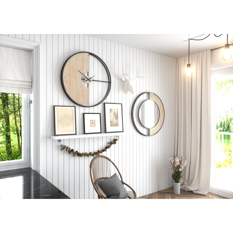 Yearby Metal Flat Wall Mirror