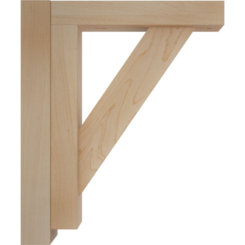 Maple Wood Traditional Shelf Bracket 7.5" x 6.25"