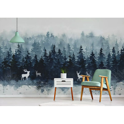Papier peint amovible forêt forêt