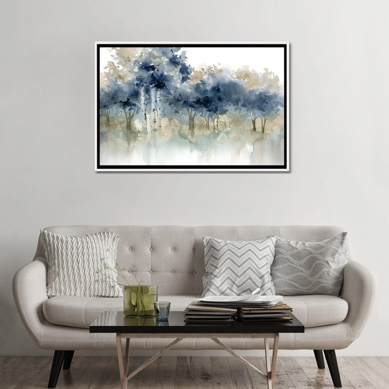 « Water » par Carol Robinson - impression sur toile tendue, H 16 po x l 24 po, Framed Print, Blanc