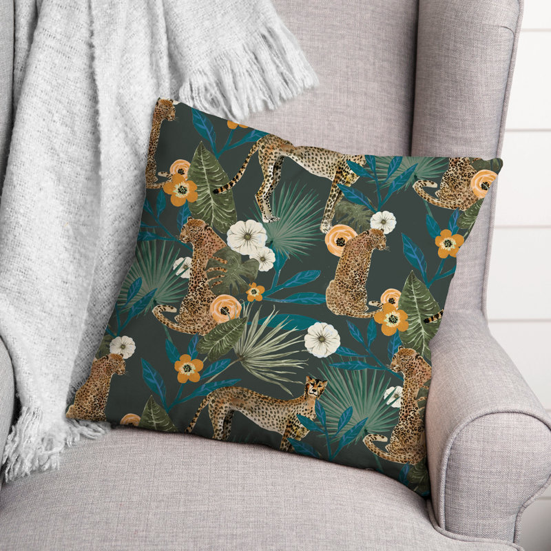  Coussin Floral, Vert