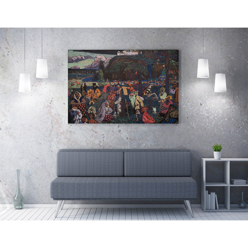 Wassily Kandinsky Colorful Life Canvas Wall Art Picture Print, 50.8cm H x 76.2cm W