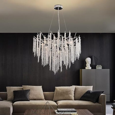 12 - Light Rectangle LED Chandelier