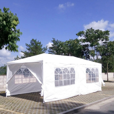 Pavillon de jardin 10 pi x 20 pi avec 6 parois latérales amovibles