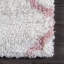 Cuanaic Trellis Shag Performance White/Pink Rug-1558109975