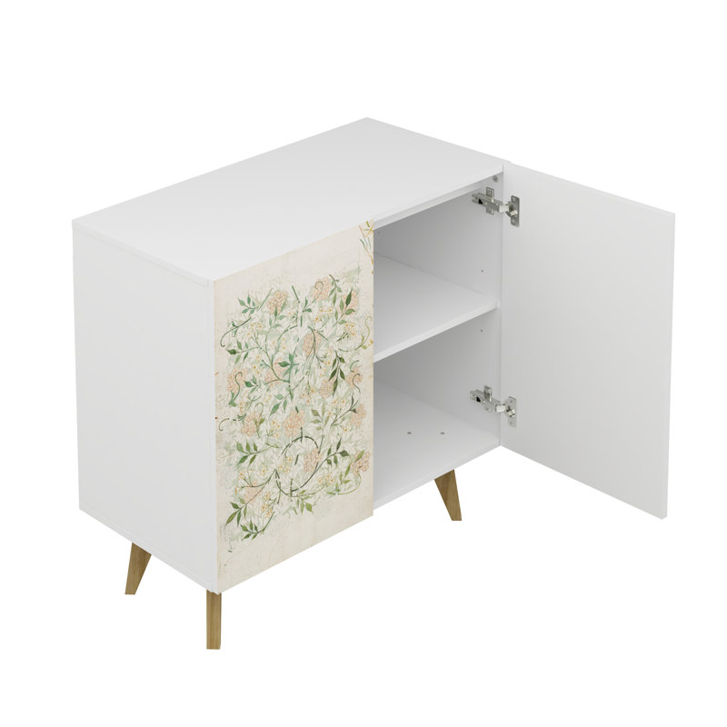Bostyn Art 2 Door Accent Cabinet, Foliage