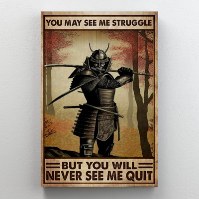 Samurai You May See Me Struggle - 1 Piece Rectangl " Samurai You May See Me Struggle "