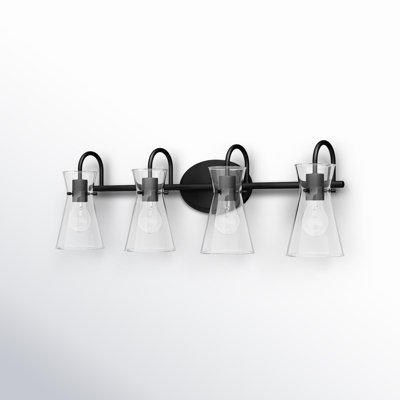 4 Light Transparent Dimmable Vanity Light