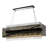 Apollo 12 - Light Bronze/Polished Chrome Kitchen Island Pendant