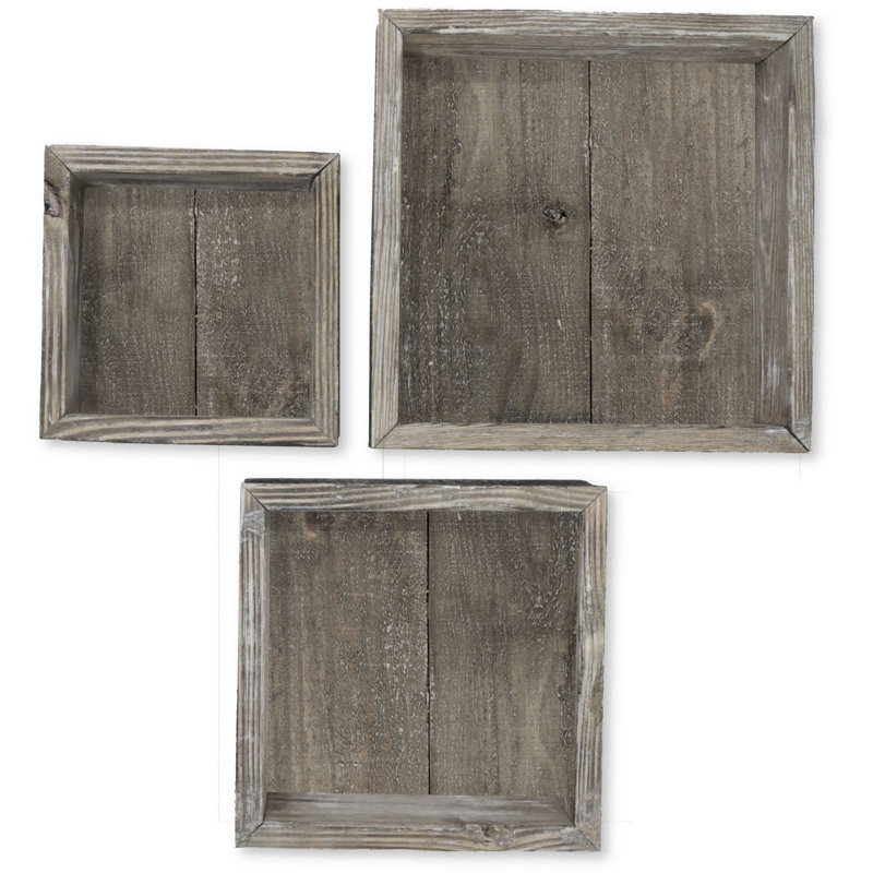 Square Cube Shelf with Adjustable Shelves, Pebble Gray
