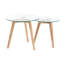 Carnes Glass Top Nesting Tables
