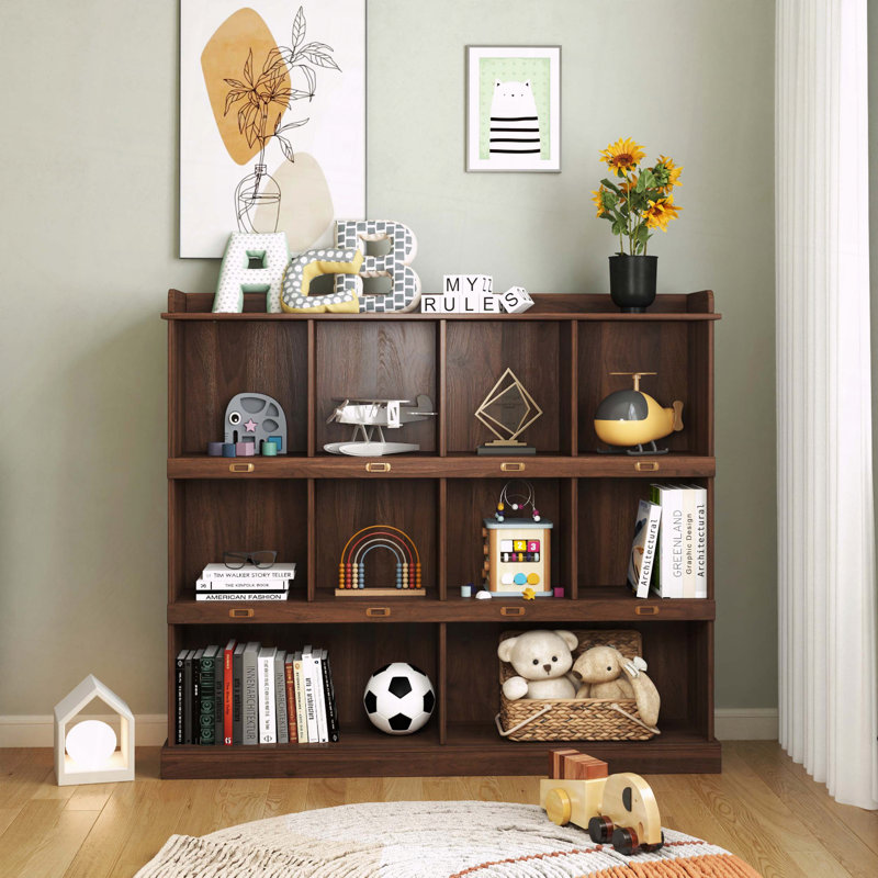 10-Shelf Bookcase Durable Easy Maintenance Structure