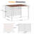 Palisade 10‘ X 12' Steel Frame Outdoor Patio Pegola With Slats Roof,Privacy Panel Screen Wall And Curtains For Backyard Garden And Deck Party-126536488