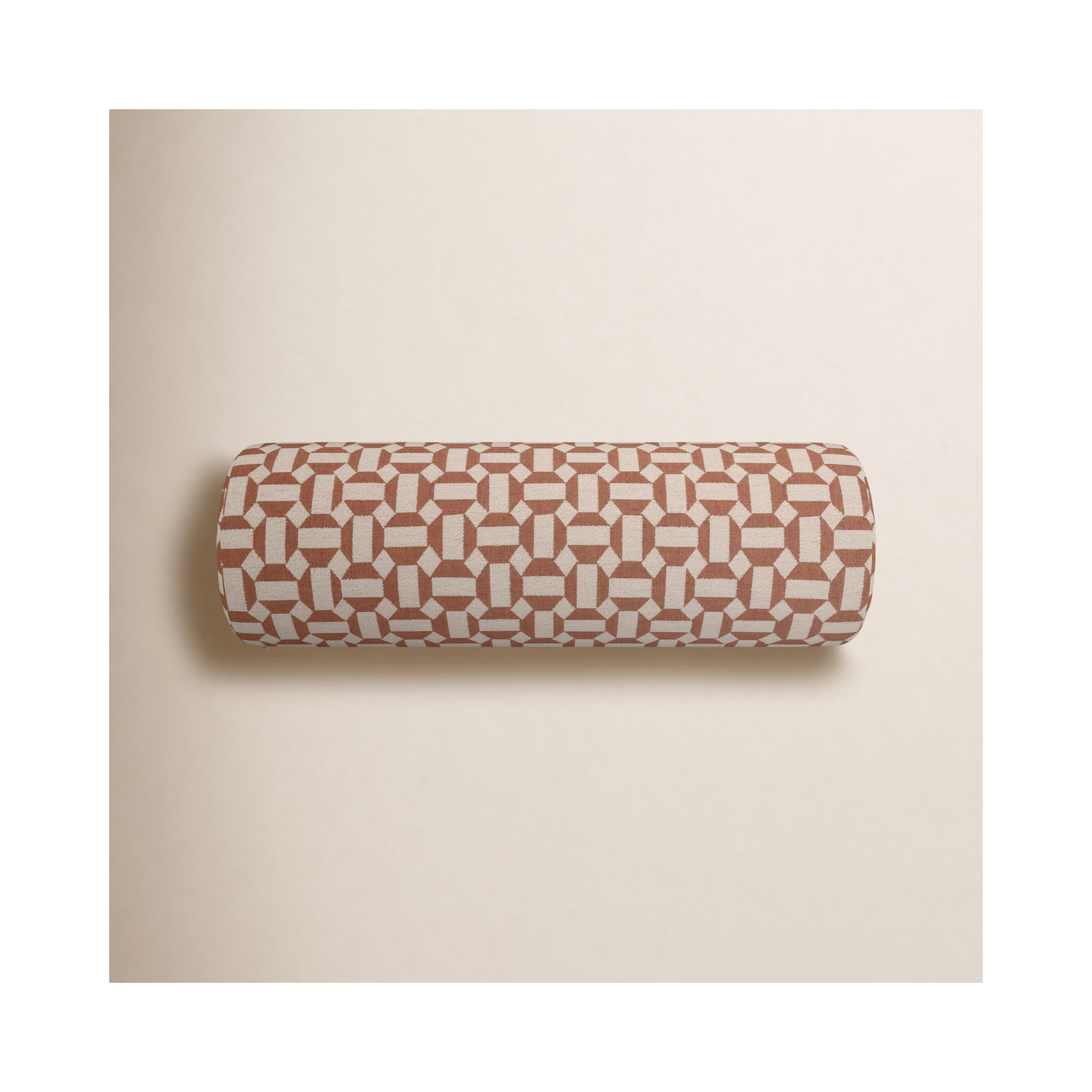 Amala Outdoor/Indoor Bolster Pillow, Assemble Clay