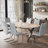 Rectangle Pedestal Dining Set-470387549-470387543
