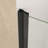 30"X 72" Pivot Shower Door, Matte Black Aluminum Frame, Half Frame ,1/4"(6Mm) Tempered Glass Explosion Proof Film,Stainless Steel Handle-121957807