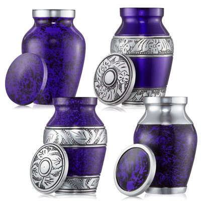 4-Piece Decorative Miniature Keepsake Memorial Urns