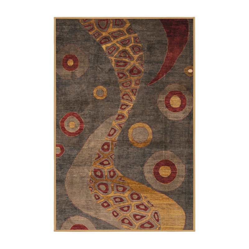 Mohun Abstract Indoor Rug, Rectangle 2' x 3'