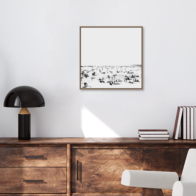 «Beach BnW II», impression sur toile par Dan Hobday, H 22 po x l 22 po x P 2 po