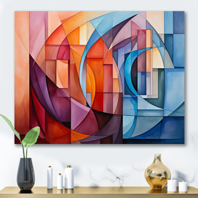 Cubisme arc-en-ciel II - décoration murale cubisme