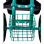 Siège de chariot de jardin avec roues et plateau à outils, siège pivotant à 360 ° Rolling Garden-125533427