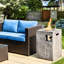 Square Propane Smokeless Fire Pit Table