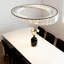 Dimmable light Ring Crystal Chandelier with LED lights