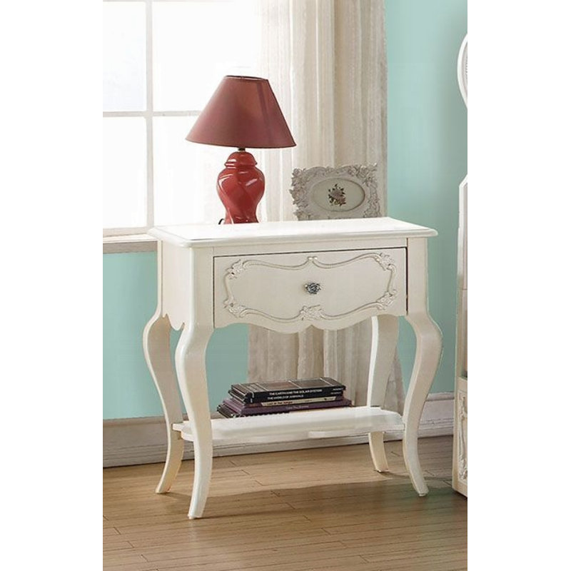 Kyrae 24'' W Nightstand, Pearl White
