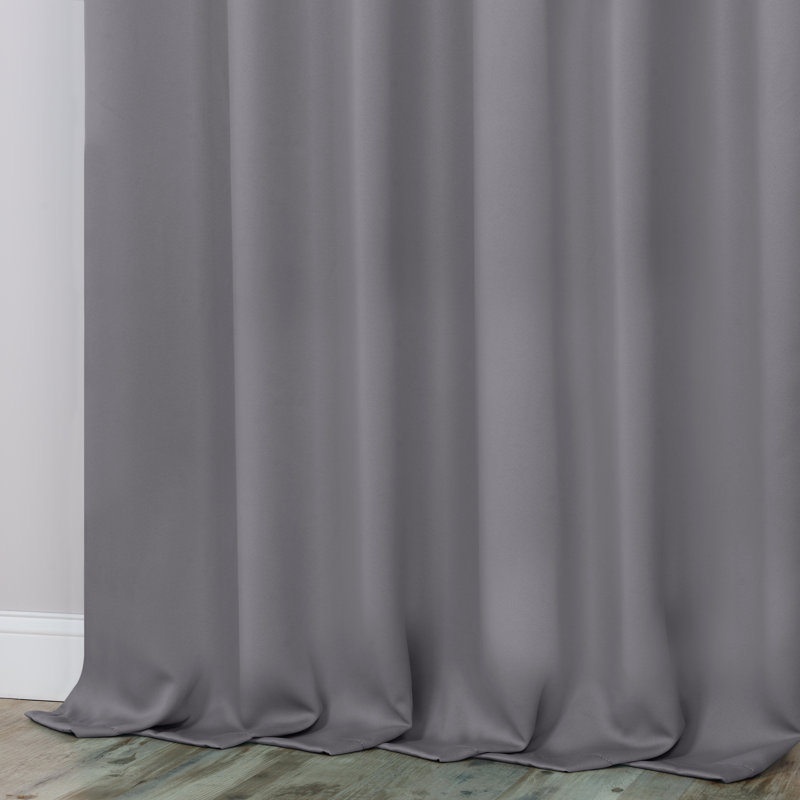 Paire de rideaux obscurcissant avec œillets Millendon, Argent, Œillets l 70 po x L 120 po