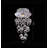 Damia Modern 1-Light Crystal Flush Mount