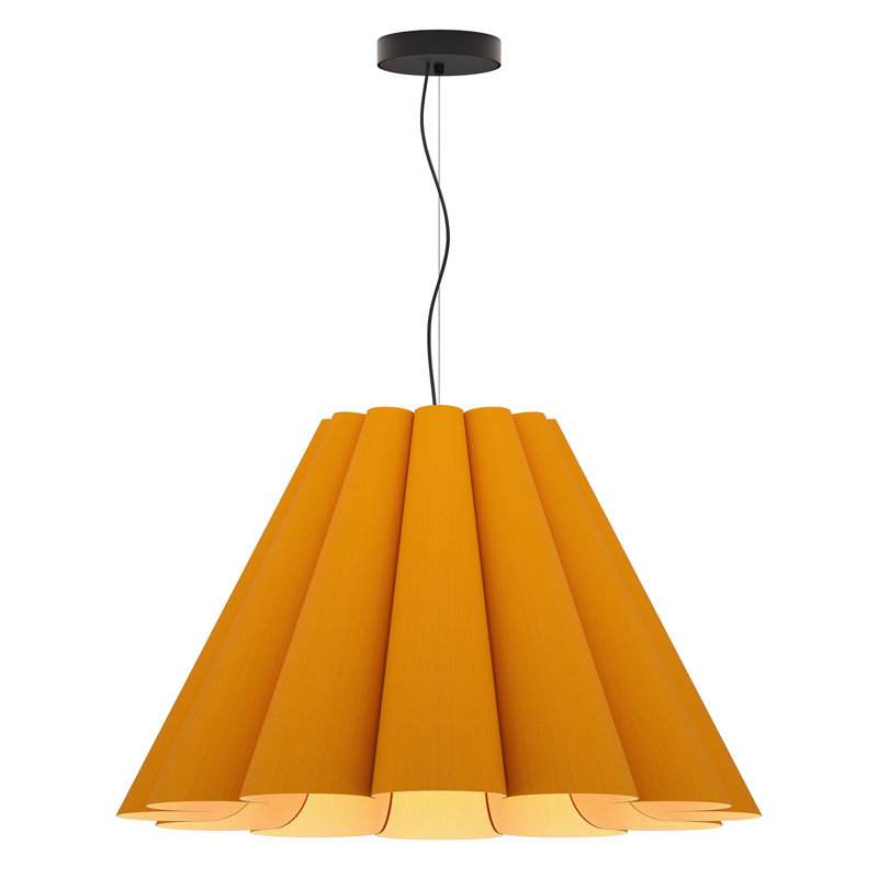 Luminaire suspendu moyen Lora 56, Ocre, H 19,8 po x l 31,5 po x P 31,5 po