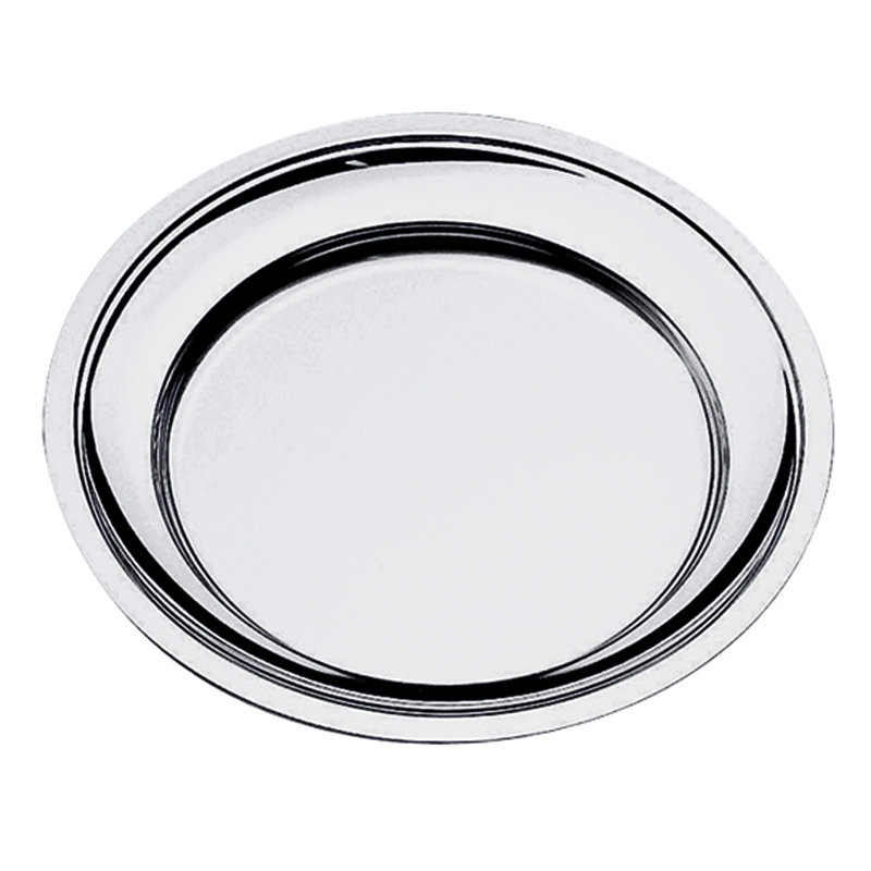 Menu & Banquet Round Serving Plate with Reinforced Edge D: 9-5/8"