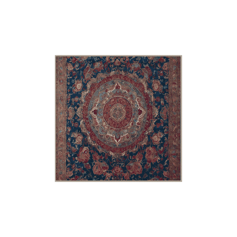 Tapis brun lavable à la machine, Carré 8 pi
