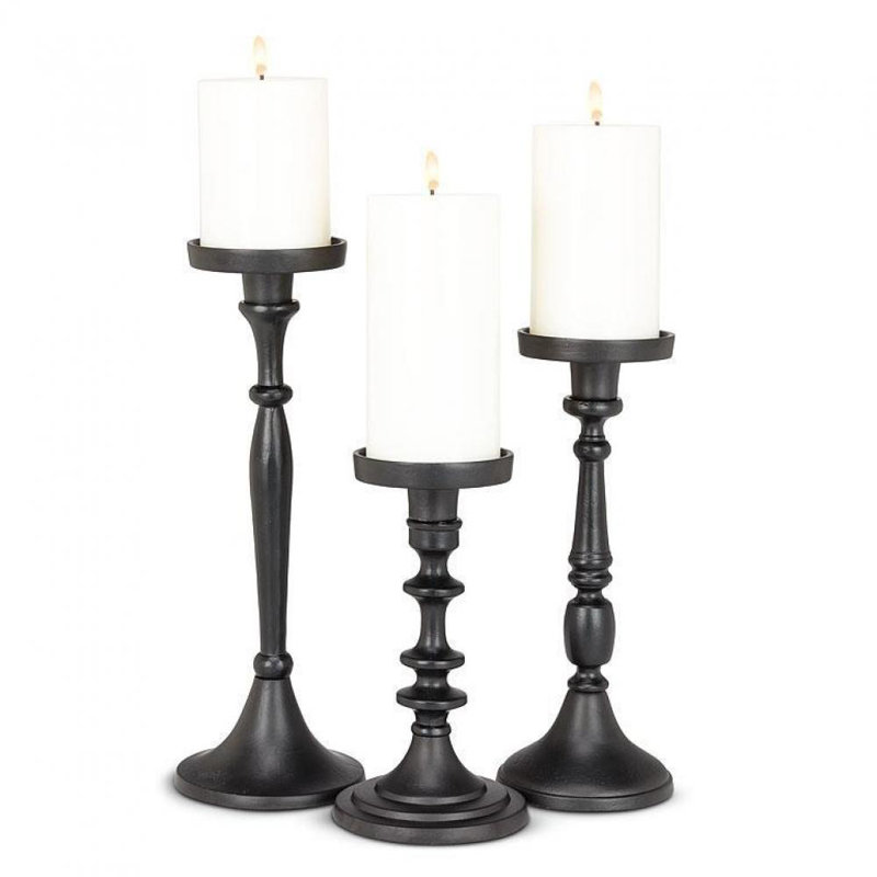 Classic Candle Holder, Black