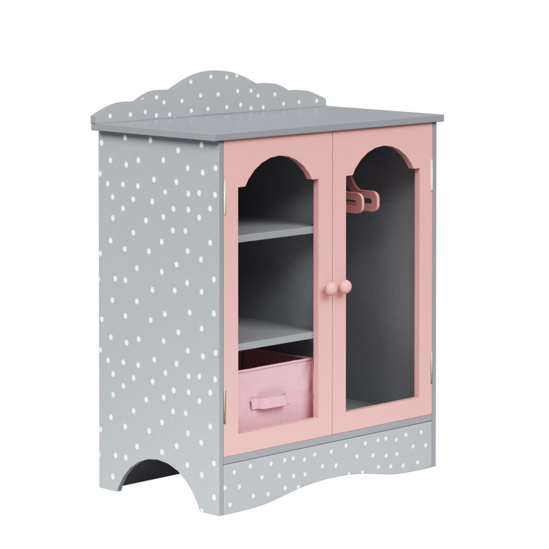Olivia's Little World 18" Doll Wooden Double Door Shaker Dresser