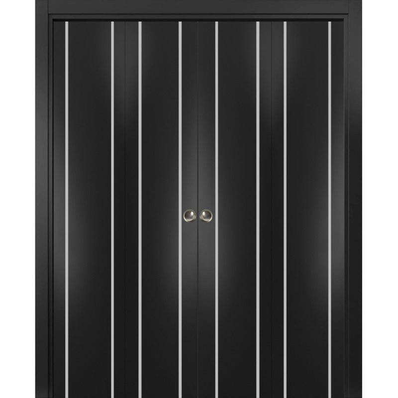 Porte de grange en bois massif massif, 72 po x 80 po
