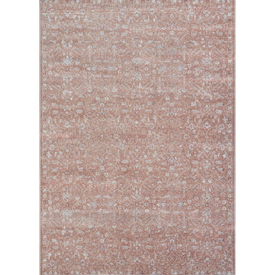 Tapis rouille et viscose Elias
