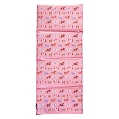 Wildkin Kids Vinyl Nap Mat – Foldable, Durable Rest Mat for Daycare & Preschool - Horses