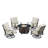 Deztiney 4 - Person Patio Conversation Set with Cushions