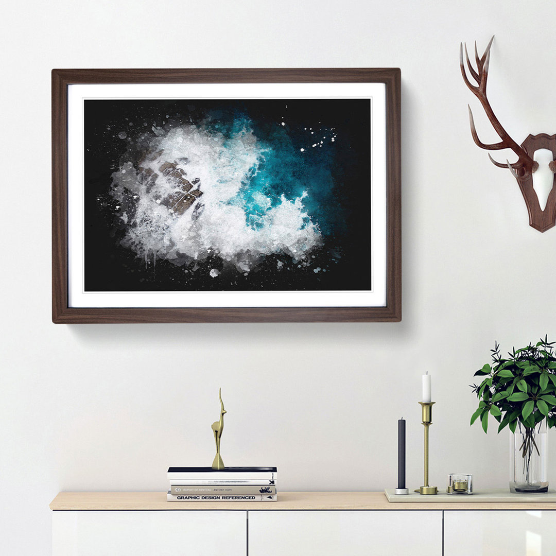 Crashing Waves at Bondi Beach - Framed Print