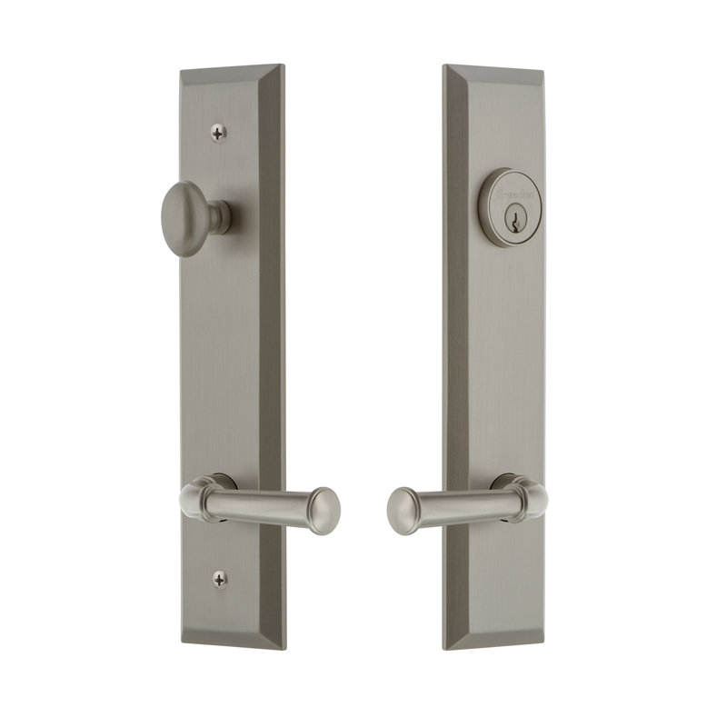 Ensemble de vestibule Fifth Avenue, Nickel satiné, 2,375 po, À droite