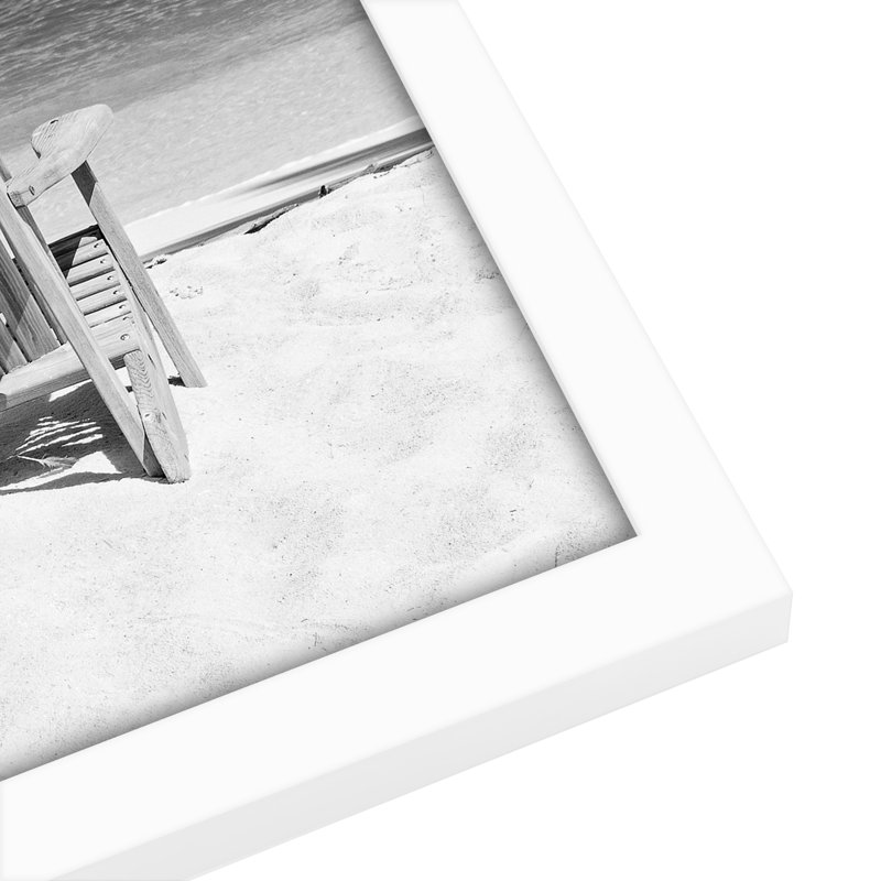 Damaine Signature Picture Frame - Engineered Wood and Shatter-Resistant Glass, White, 12" x 18"