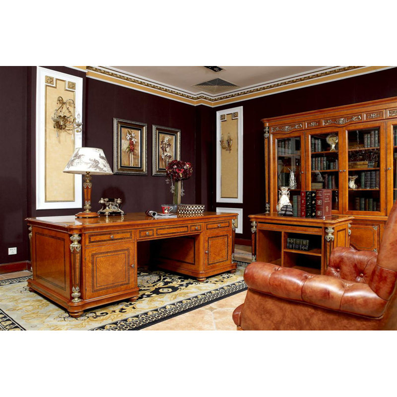Leonor Solid Wood Executive Desk